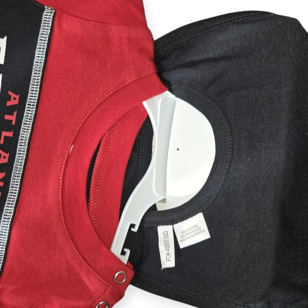 NFL Kids Red and Black Bodysuit Set